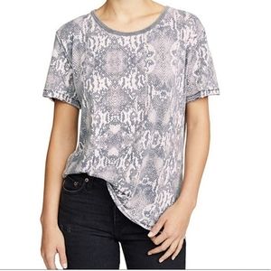 Free people snake print tee new with tags